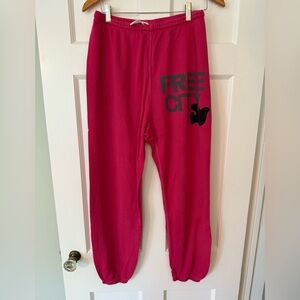 freecity fuchsia sweatpants XL